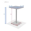 PHUKET HIGH SQUA TABLE 2S LUTĂ