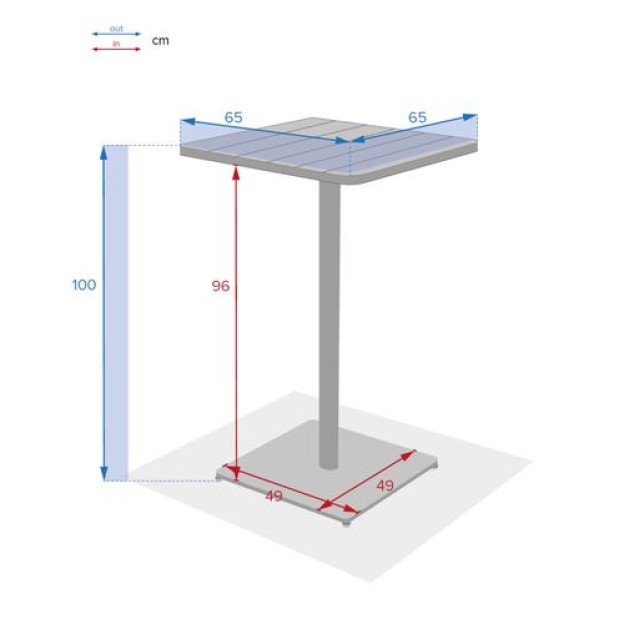 PHUKET HIGH SQUA TABLE 2S LUTĂ
