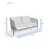 DEONA SOFA 2S ACACIA