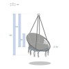 CORDESSA HANG CHAIR D80 CUSHIO