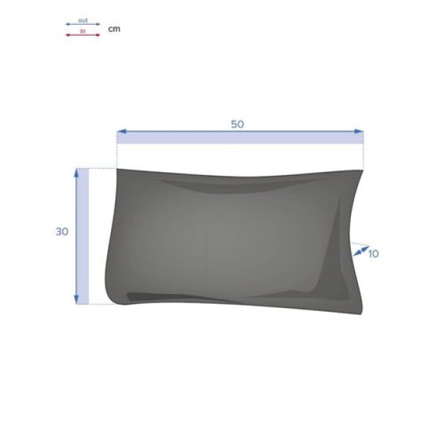 PERNA KORAI 50X30CM GRAU