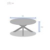 ORIENGO RD TABEL 8S ACACIA/WHI