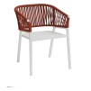SCAUN ORIENGO BRICK/WHI