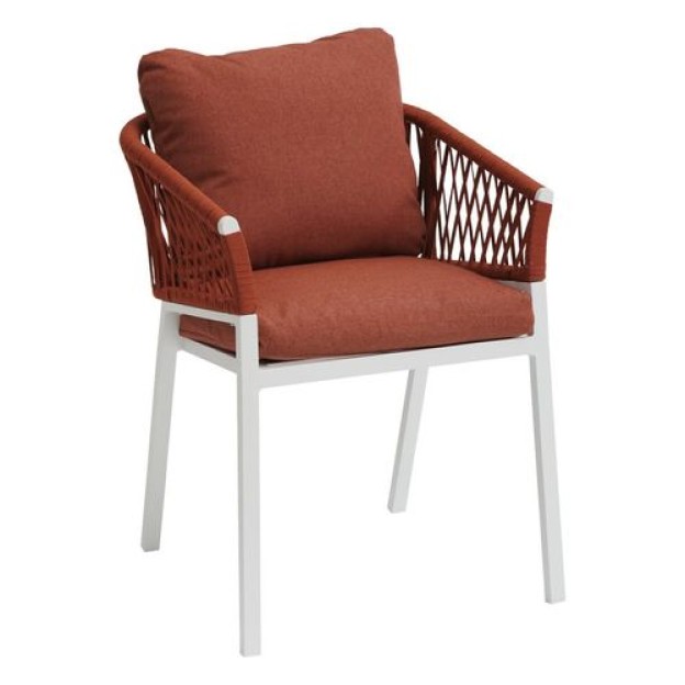 SCAUN ORIENGO BRICK/WHI