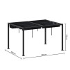 4X3M ZALYA GAZEBO GRAF/SL GR