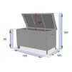 BAYANA BOX 1500L TERRE D'OMBRE