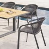 RIU STACK ARM FLECKED ANTH/GRA