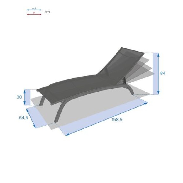 BONAO LOUNGER LENE/TONKA