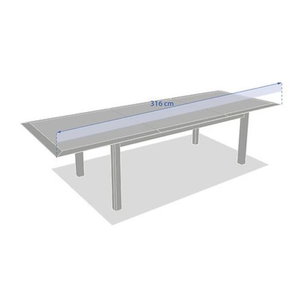 ALLURE TABLE CER GLA 12S GRE/O