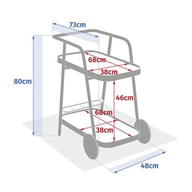 EASINESS ALU TROLLEY HONEY/GRA