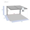 MAJAE GAZEBO 3.6X3.6 FATA EXT