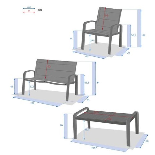 ELYN SOFASET PIULĂ/ALB 4S