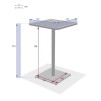 PHUKET HIGH SQU TABLE 2S PEACO