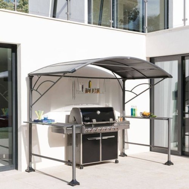 BBQ GAZEBO NEIBA 2,96X1,5 GRAP