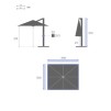 ELEA UMBRELA POLI 4X3M PULITA
