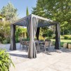 EVORA GAZEBO 3,6X3,6M GRAP
