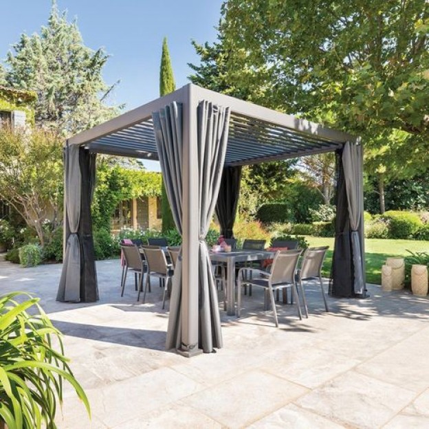 EVORA GAZEBO 3,6X3,6M GRAP