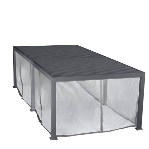 CURTMOSQRAIL EVORA 6X3,6M GRA