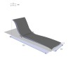 KORAI LOUNGER CUSH PEACOKBL