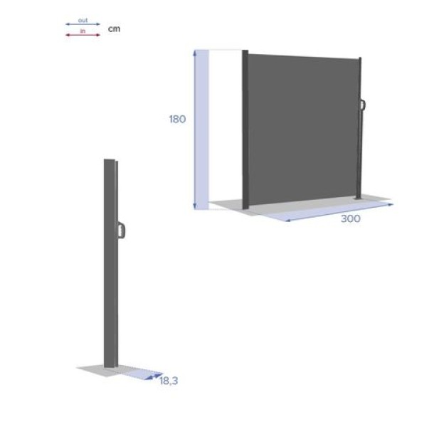 FLDG SCREEN ANTAO 3X1,8 GRAFHI