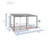 AVILA GAZEBO 4X3M SINA GRAP