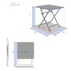 GREENSBORO FLD SQ TABLE 2S MAZARE