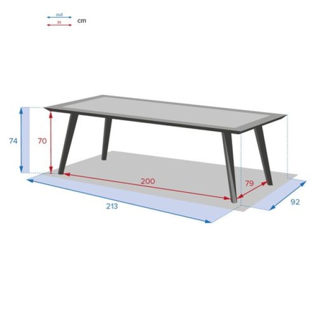 LAMBADA FIX TABLE 8S CERA/GRAP