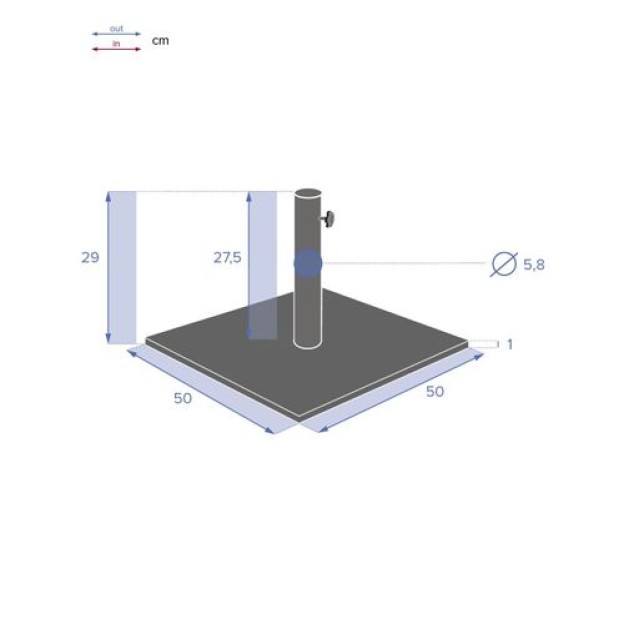 PIASTRO UMB BASE 20KG ANTH