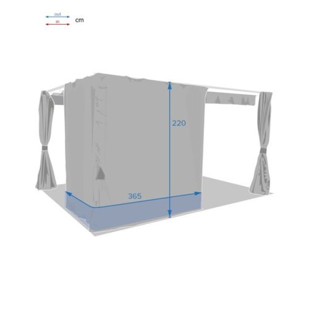 PALMEIRA 4X3M PERETE LATERAL SL GR