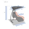 Scaun suspendat Majorque SL gri