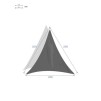 PARASOARE CURACAO 2X2X2M GRI