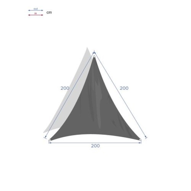 PARASOARE CURACAO 2X2X2M GRI