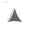 PARASOARE CURACAO 5X5X5M GRI