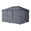 SANTORINI GAZEBO 4X3M SL GRI
