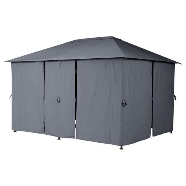 SANTORINI GAZEBO 4X3M SL GRI