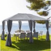 SANTORINI GAZEBO 4X3M SL GRI