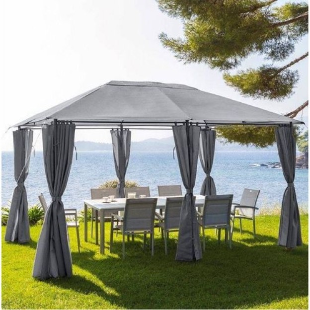 SANTORINI GAZEBO 4X3M SL GRI