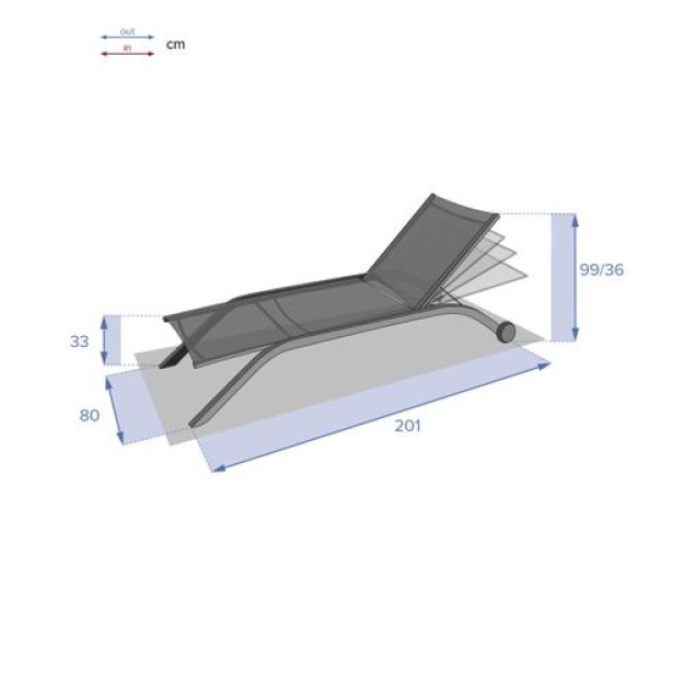 MILENIO LOUNGER GALET/GRAF