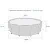 CADA METALICA 3M05X0,76M KIT PISCINA