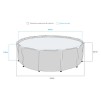 KIT PISC TUB ROND 2.44X0.51M