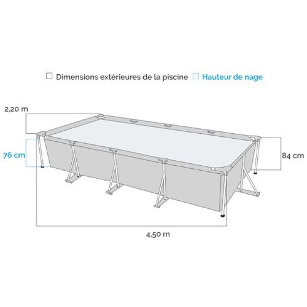 KIT PISC TUB REC 4.50X2.2X0.84