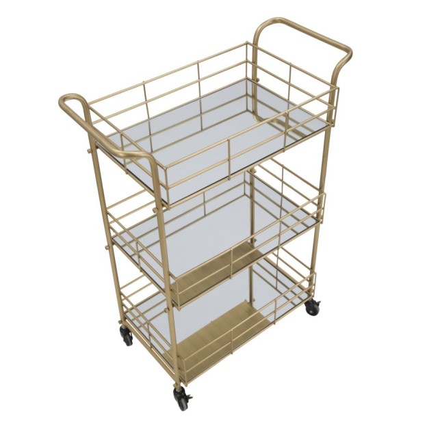 CARUCIOR PENTRU SERVIRE GLAM RET. CM 60X30,5X80