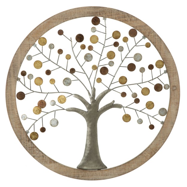 PANOU DE PERETE CU OGLINDĂ ALBERO DELLA VITA CM Ø 61X1,8