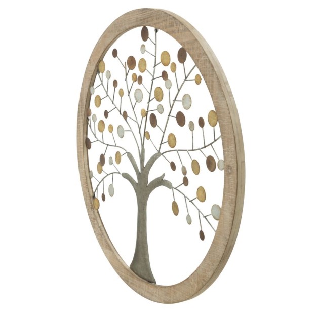 PANOU DE PERETE CU OGLINDĂ ALBERO DELLA VITA CM Ø 61X1,8