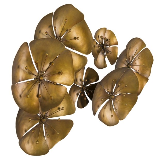 DECOR DE PERETE FLOWE GOLDY -B- CM 80X6X57