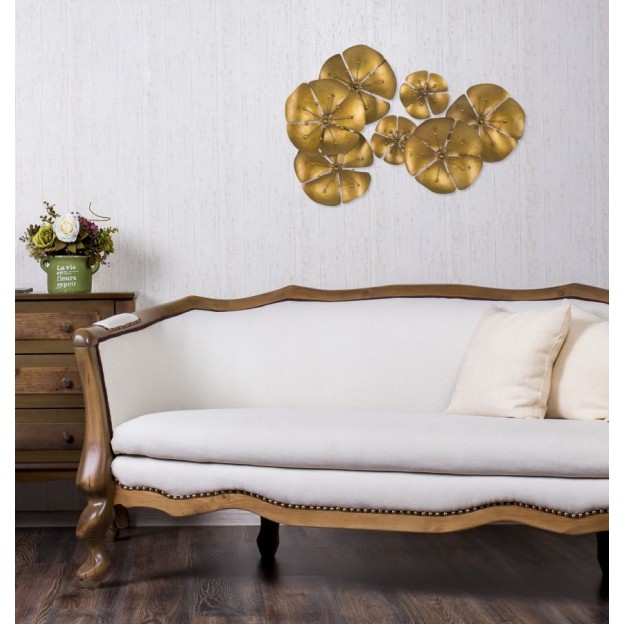 DECOR DE PERETE FLOWE GOLDY -B- CM 80X6X57