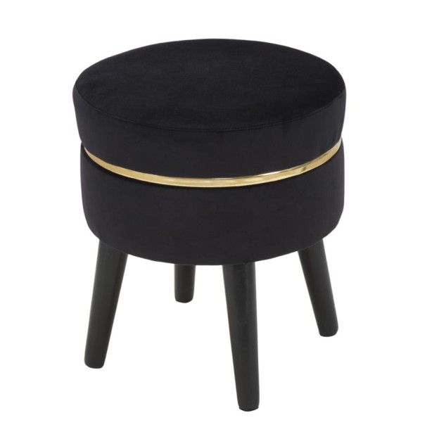 TABURET PARIS NEGRU CM Ø 35X40,5