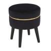 TABURET PARIS NEGRU CM Ø 35X40,5