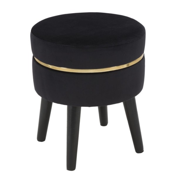 TABURET PARIS NEGRU CM Ø 35X40,5