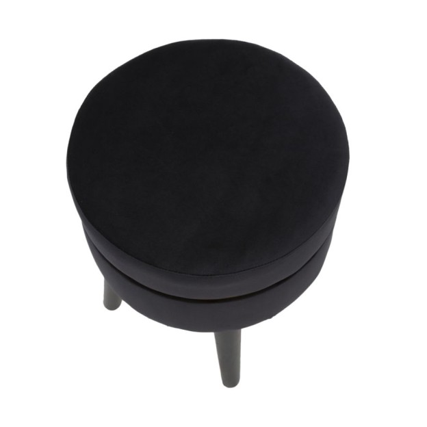TABURET PARIS NEGRU CM Ø 35X40,5